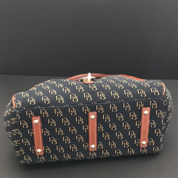 🍁 DOONEY & BOURKE RICH NAVY, CANVAS WITH TAN ACCENTS - Picture 5 of 10